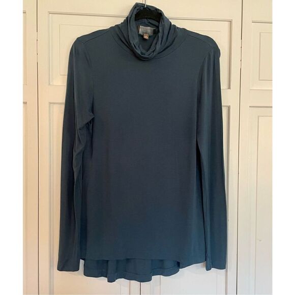 🚨 SALE Fenn Wright mason blue modal cowl neck turtleneck s - Picture 2 of 8